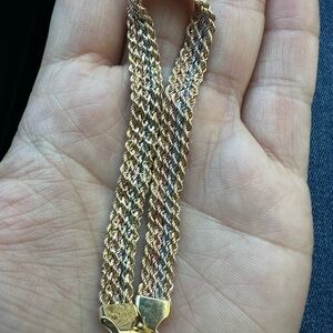 3 color gold 14k women bracelet
